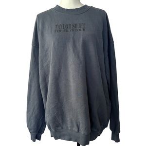 Taylor Swift Eras Tour Blue Crewneck Sweatshirt XXL NWT and Bag